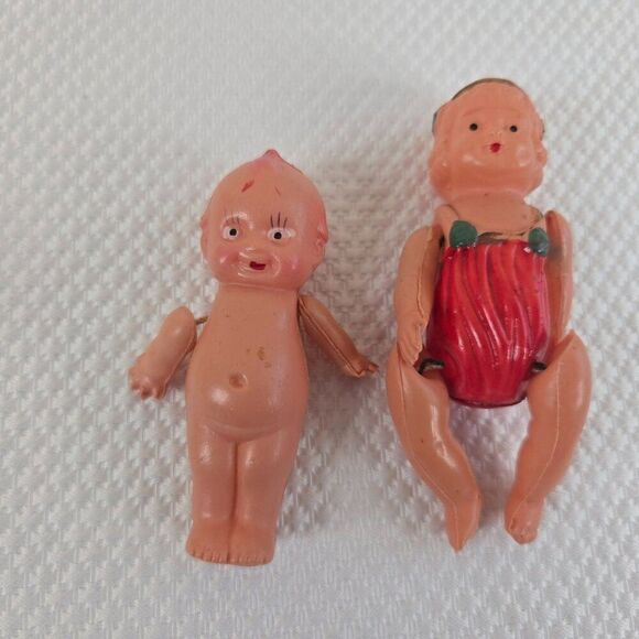 Vintage Celluloid Dolls Lot 3 Kewpie Betty Boop Flapper Girl Japan - Picture 3 of 8